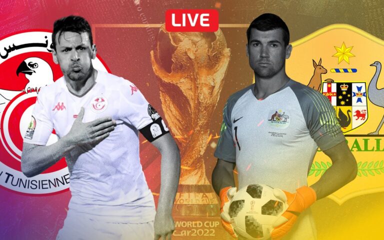 Tunisia v Australia in the 2022 FIFA World Cup