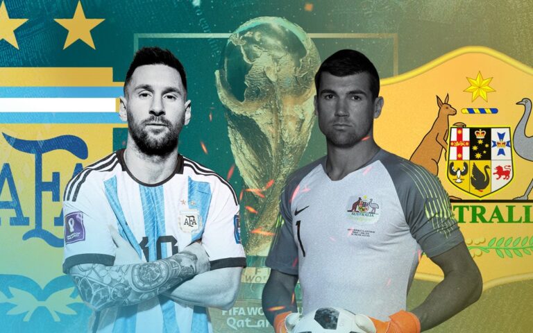 Argentina v Australia in 2022 FIFA World Cup