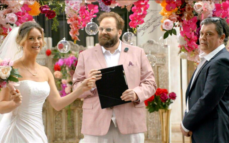 We Interrupt This Broadcast featuring L-R Christie Whelan Browne, Greg Larsen and Duncan Fellows