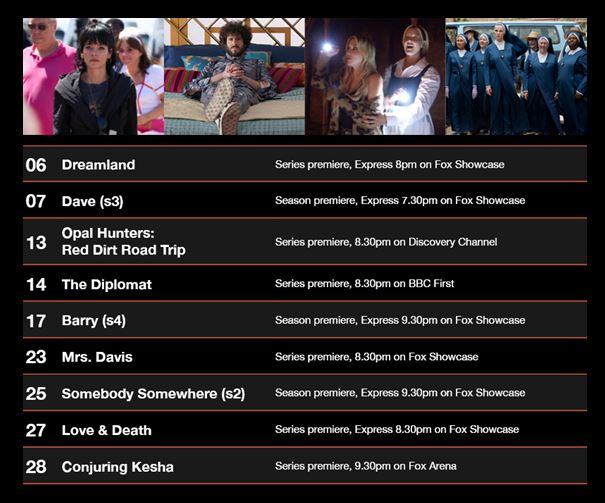 April on Foxtel
