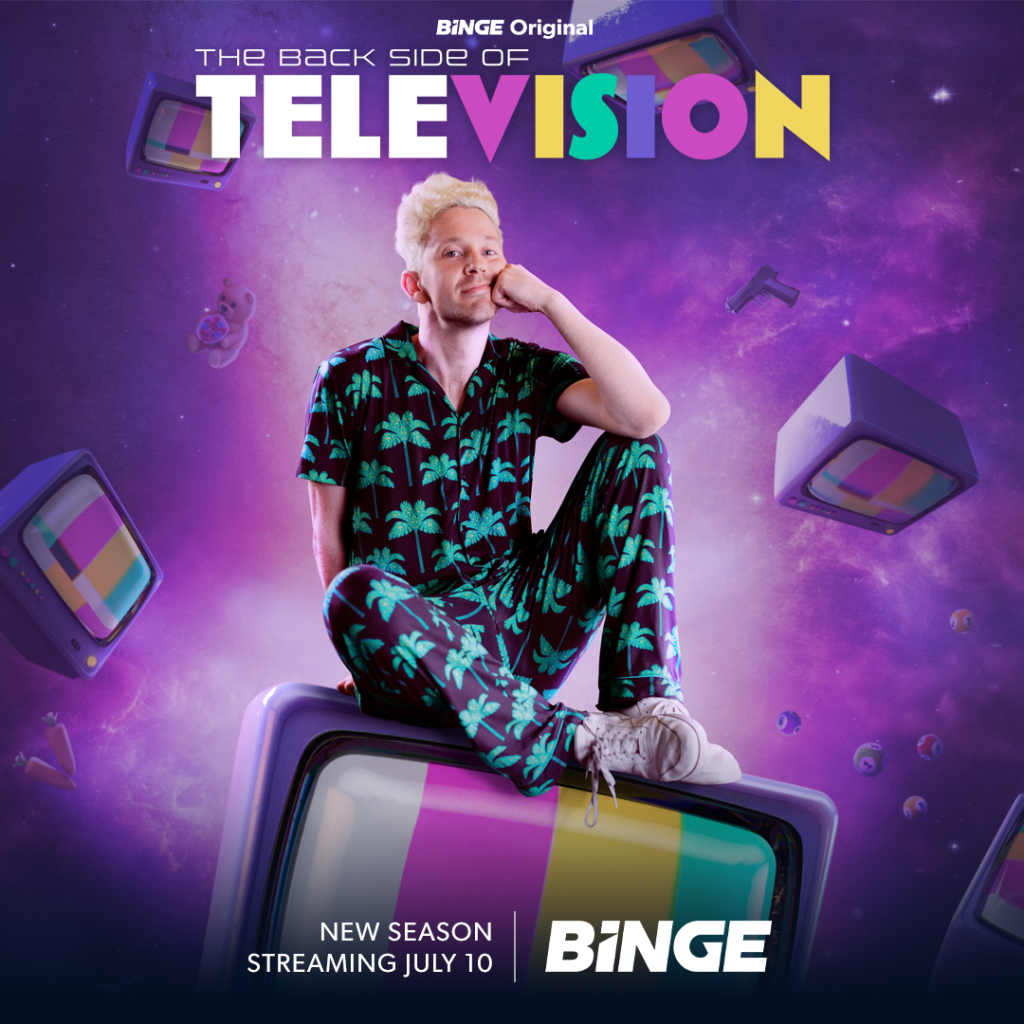 Back Side of Television on Binge