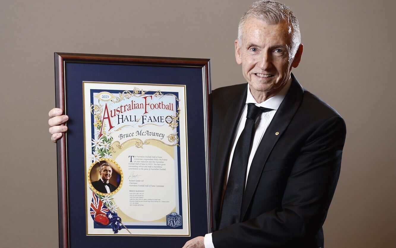 Bruce McAvaney inducted into Australian Football Hall of Fame