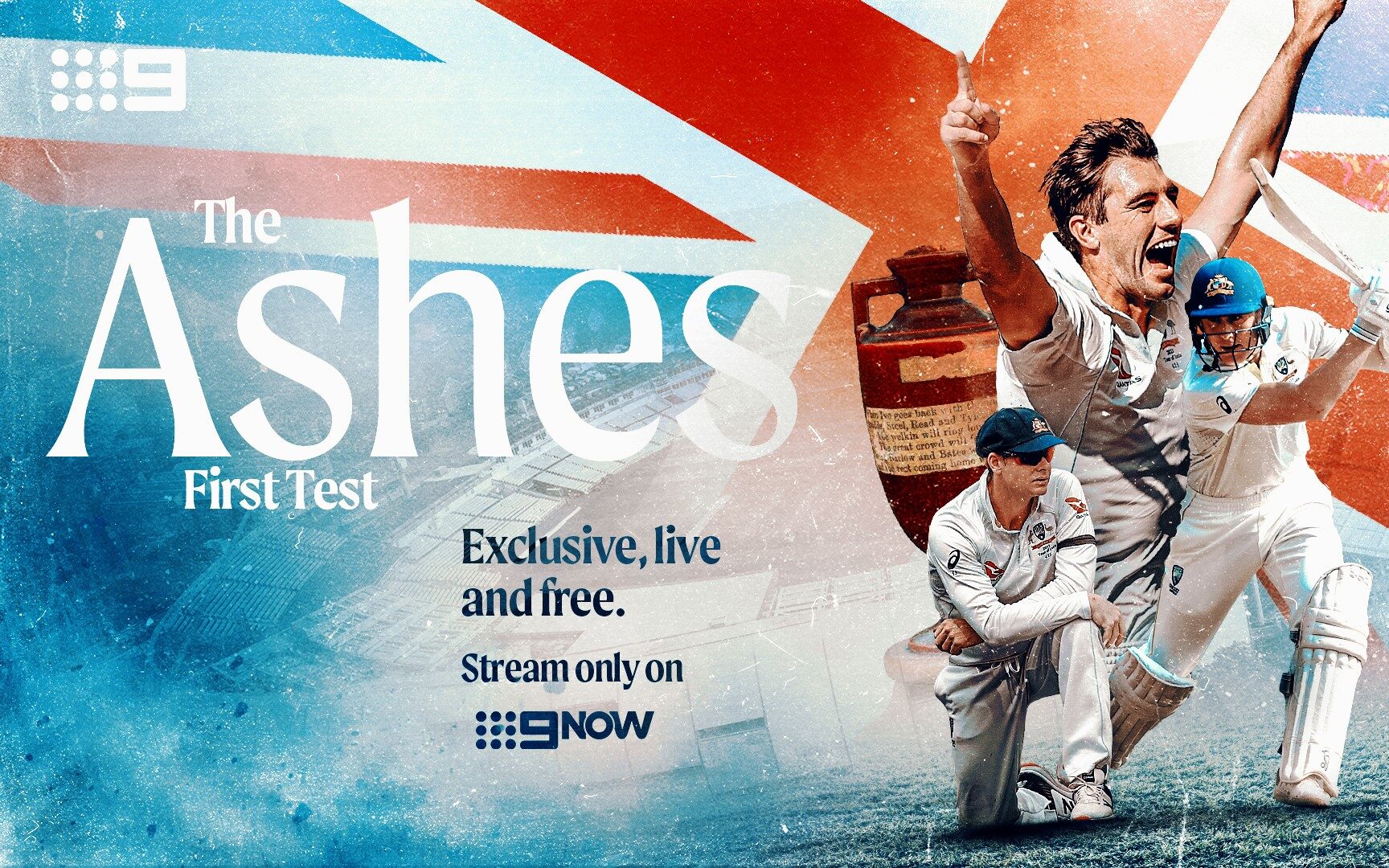 The Ashes on Channel 9 broadcast schedule