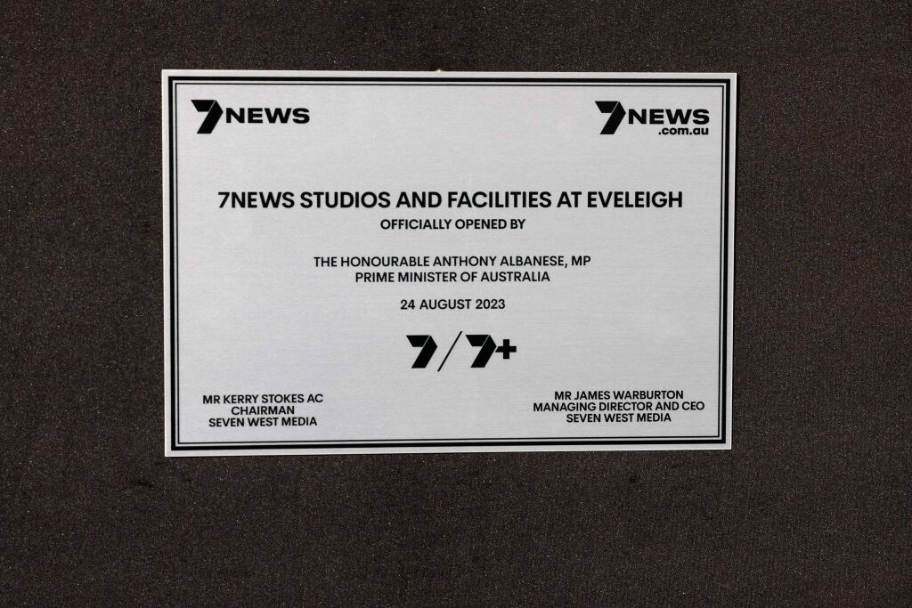 Prime Minister Anthony Albanese opens Seven’s new Sydney news studio