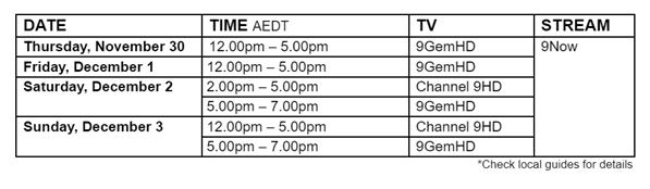 Australian Open Golf on Channel 9