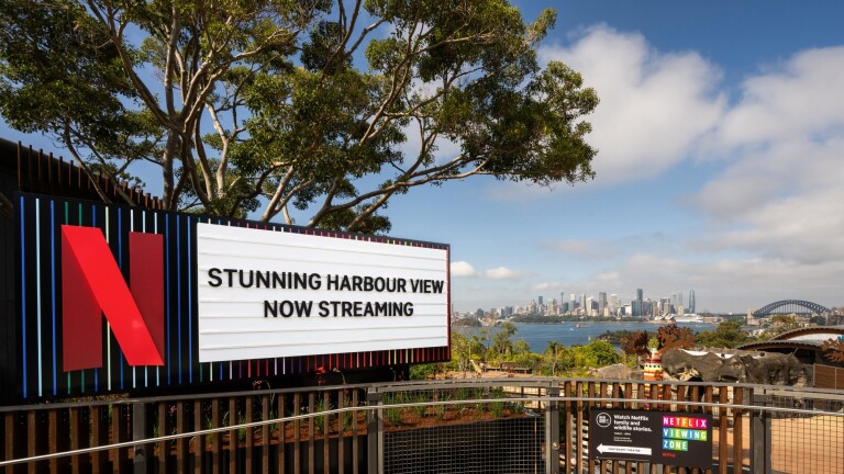 Netflix Marquee Billboard Heads Down Under to Iconic Taronga Zoo