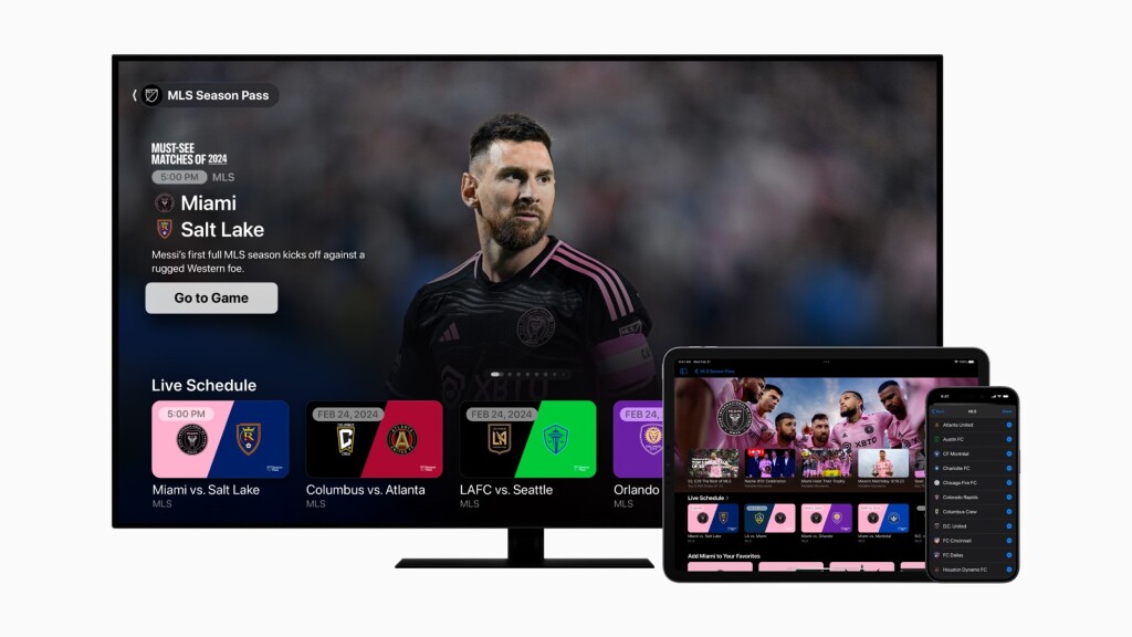 Major League Soccer returns the Apple TV app