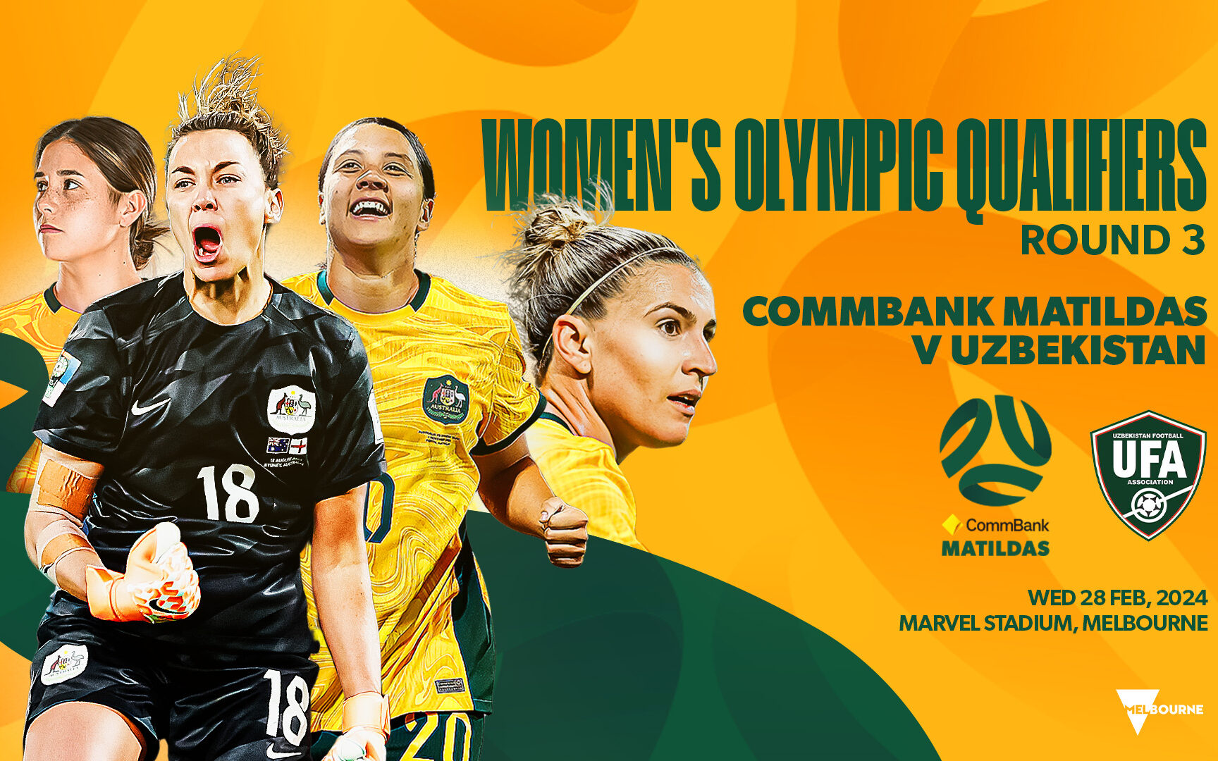 Matildas v Uzbekistan on 10