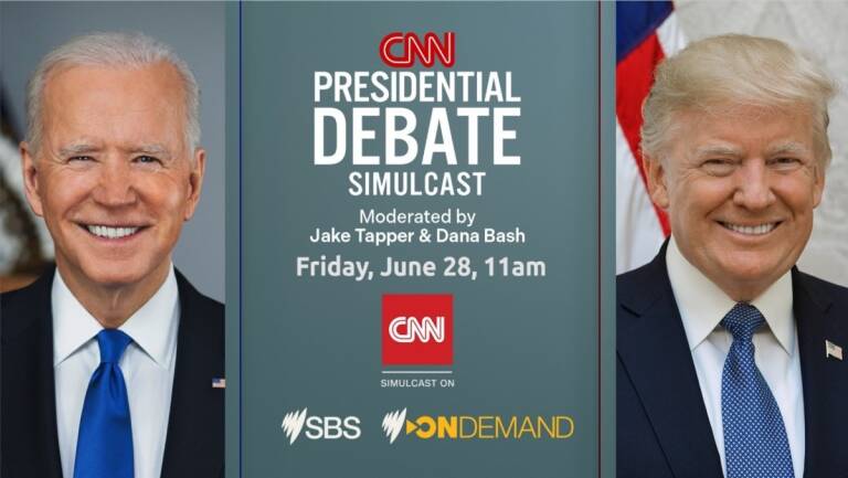 SBS and SBS On Demand will simulcast the CNN Presidential Debate LIVE this Friday 28 June