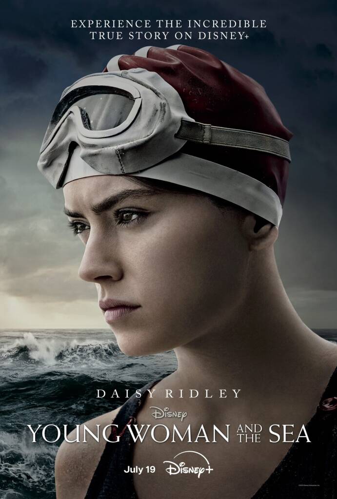 Young Woman and the Sea on Disney+ trailer