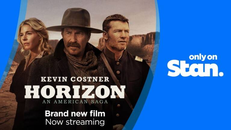 Horizon: An American Saga on Stan now streaming