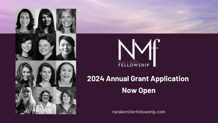 Natalie Miller Fellowship applications now open for 2024 grant