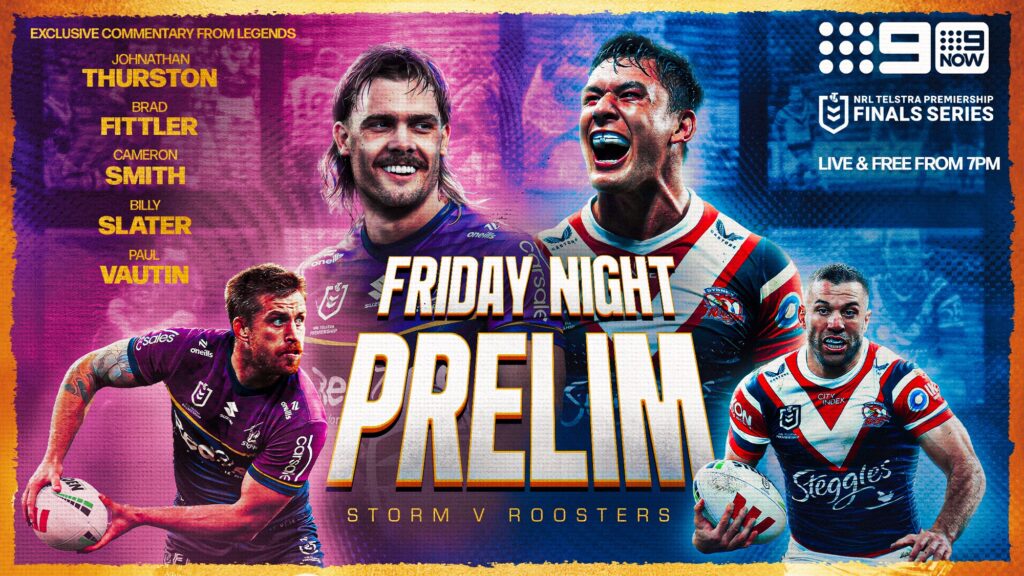 NRL preliminary finals fixture on Channel 9 and 9Now