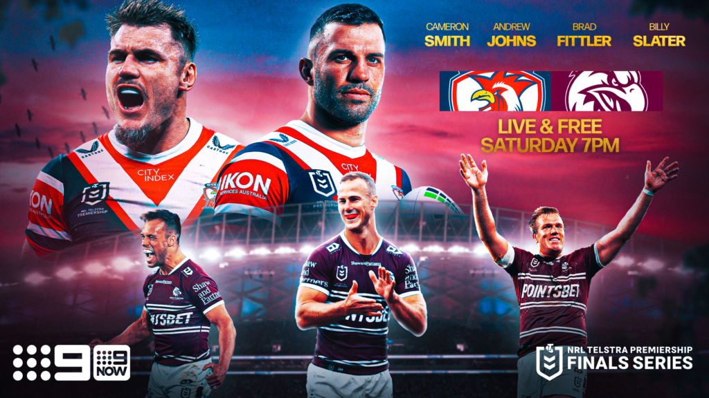 NRL semi finals fixture on Channel 9 and 9Now