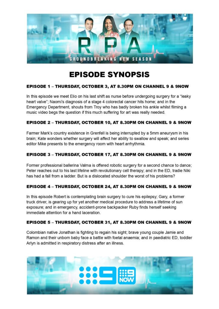 RPA on Channel 9 returns for new season