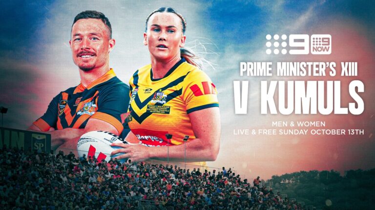 Prime Minister’s XIII Rugby League live and free on the 9 Network