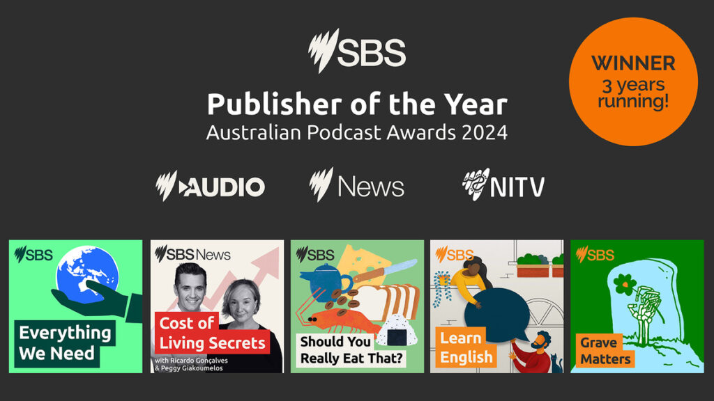 SBS wins Australian Podcast Publisher of the Year for third year running