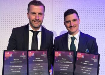 Dan Nolan & Ben Stivala honoured as joint journalists of the year