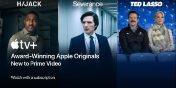 Apple TV+ Hits Prime Video Australia and Canada and the U.K. on 5th December Following Successful U.S. Launch