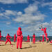 Squid Game Global Domination - 200 Pink Guards Takeover St Kilda Beach