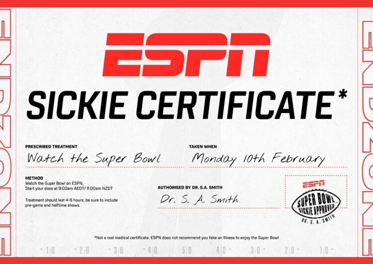 NFL on ESPN launches Super Bowl Sickie campaign