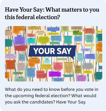 Have YOUR SAY: What matters to you this federal election?
