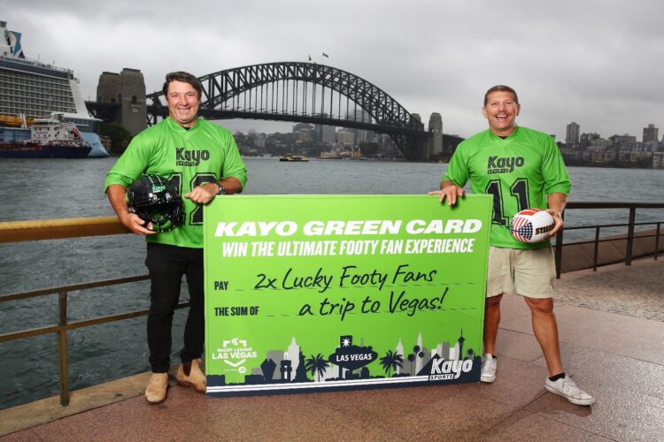 Fox League larrikins hit the streets to launch 'Kayo Green Card' campaign