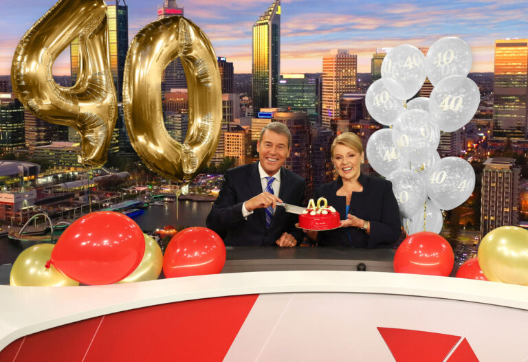 Rick Ardon and Susannah Carr celebrate 40-year partnership as 7NEWS Perth marks major milestone