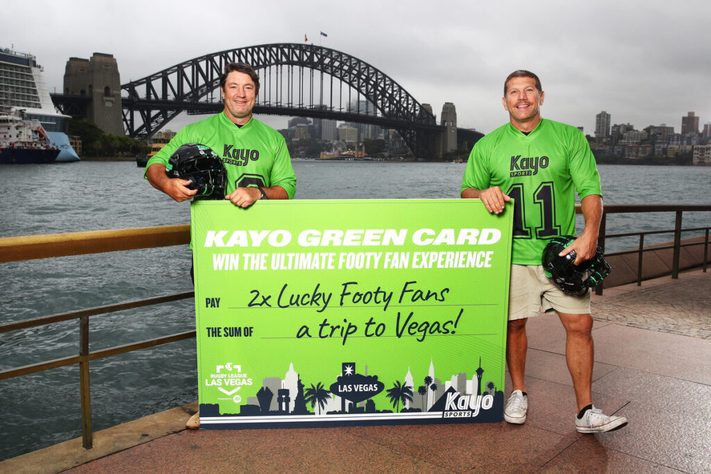 Fox League larrikins hit the streets to launch 'Kayo Green Card' campaign