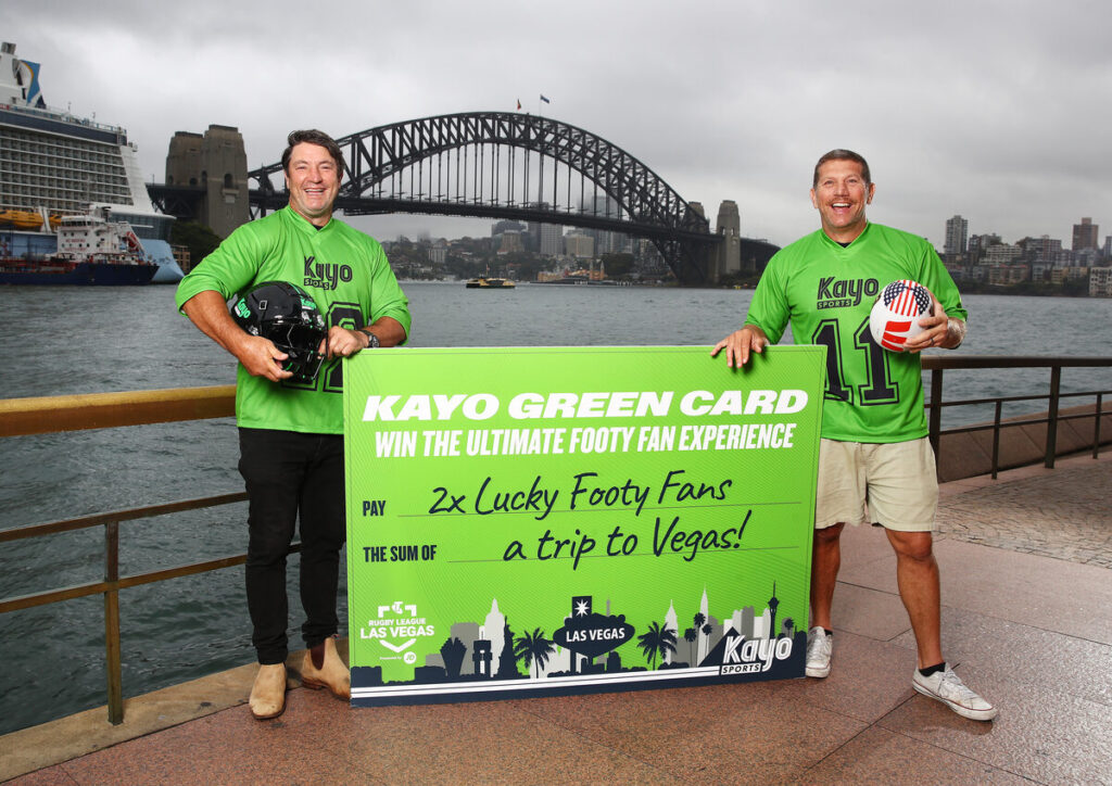 Fox League larrikins hit the streets to launch 'Kayo Green Card' campaign