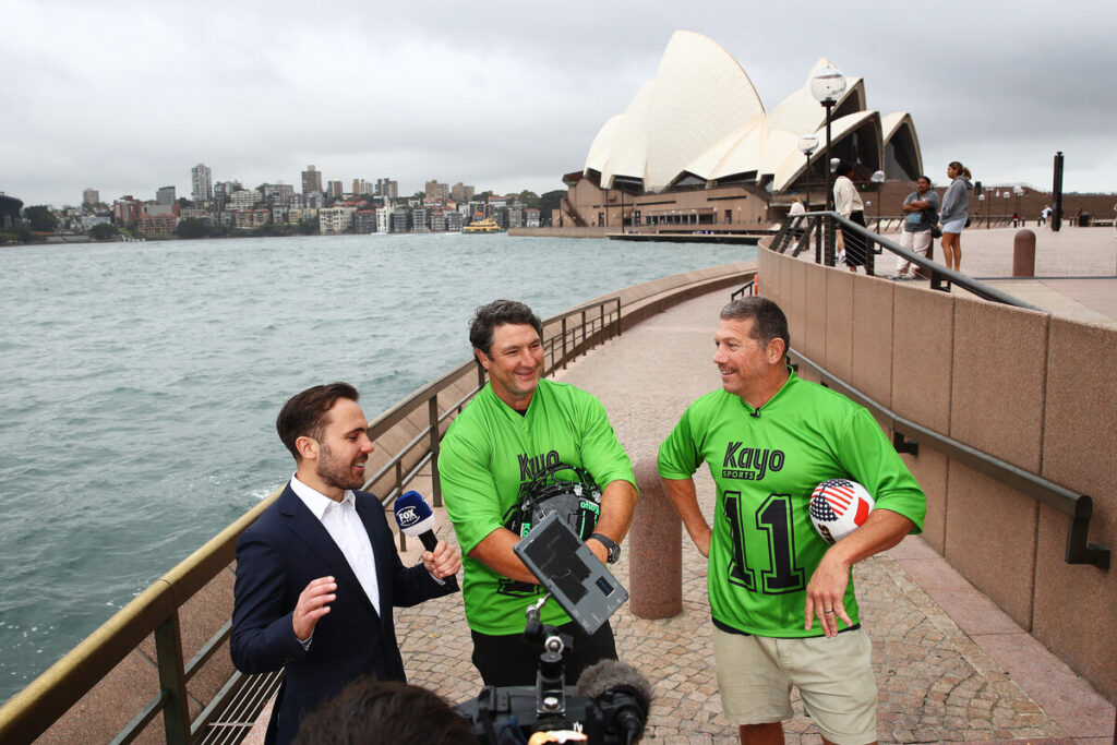 Fox League larrikins hit the streets to launch 'Kayo Green Card' campaign