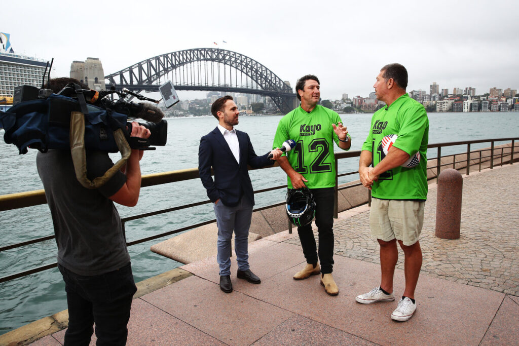 Fox League larrikins hit the streets to launch 'Kayo Green Card' campaign