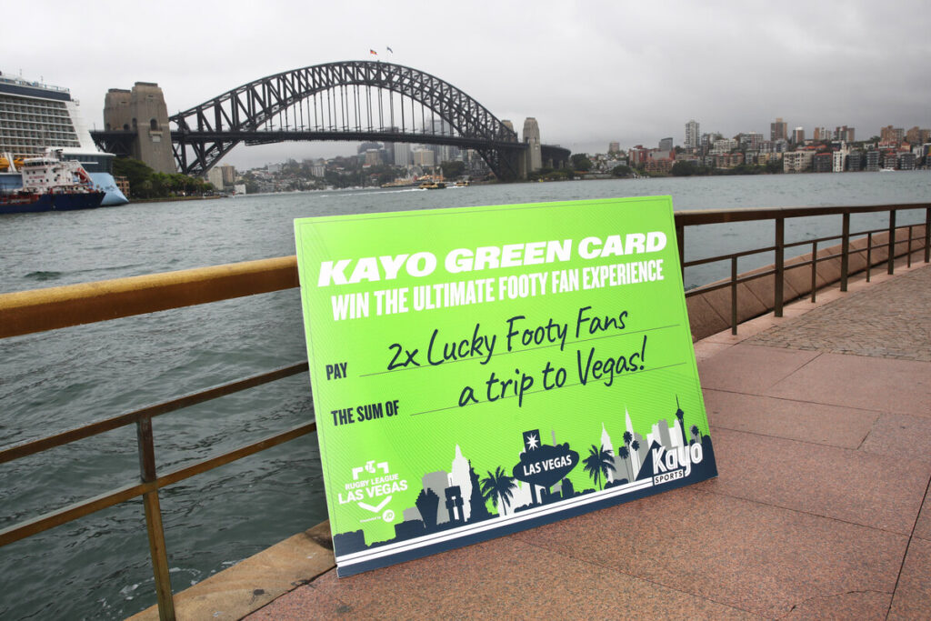 Fox League larrikins hit the streets to launch 'Kayo Green Card' campaign