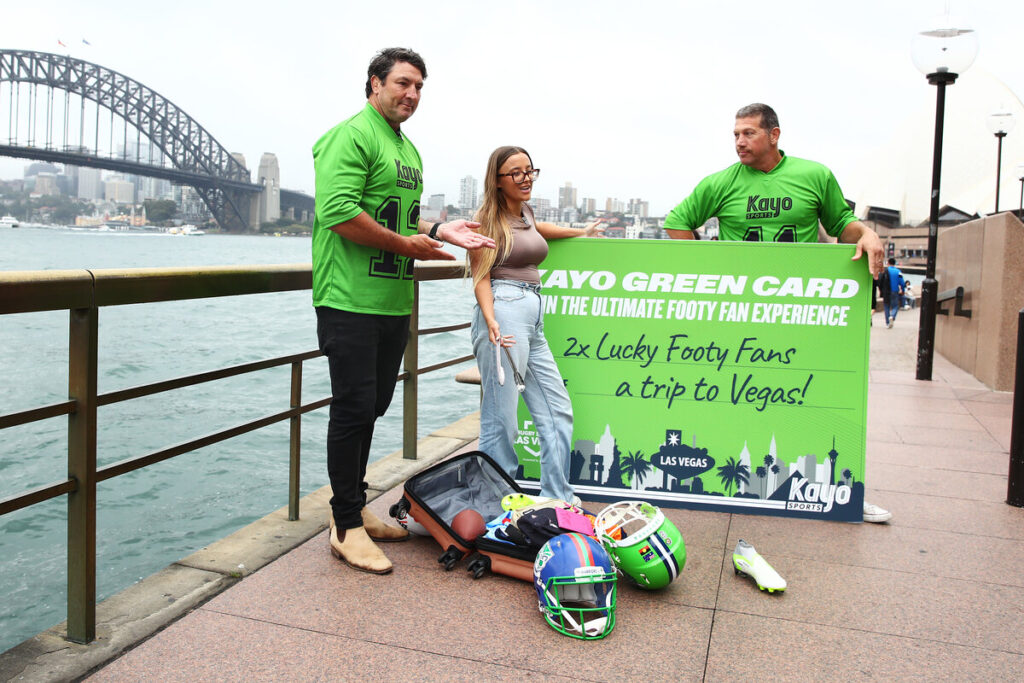 Fox League larrikins hit the streets to launch 'Kayo Green Card' campaign