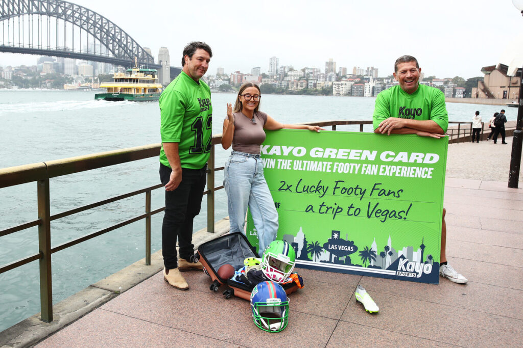 Fox League larrikins hit the streets to launch 'Kayo Green Card' campaign
