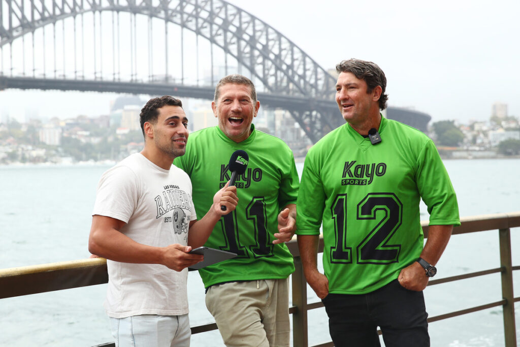 Fox League larrikins hit the streets to launch 'Kayo Green Card' campaign