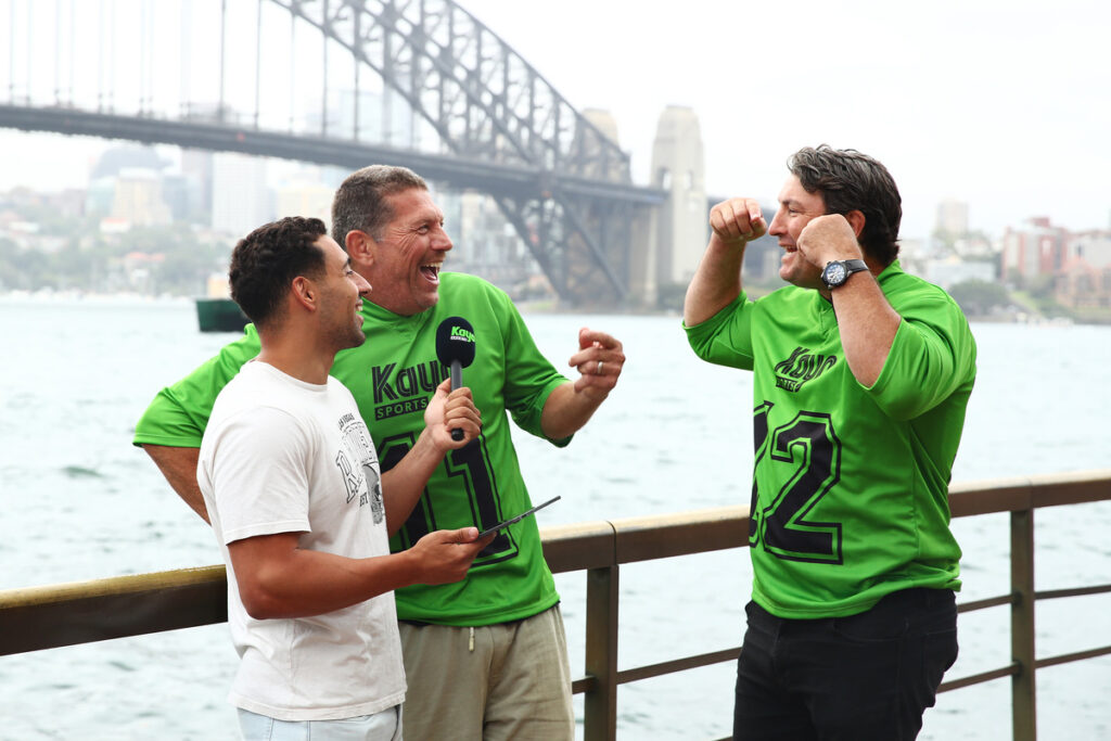 Fox League larrikins hit the streets to launch 'Kayo Green Card' campaign