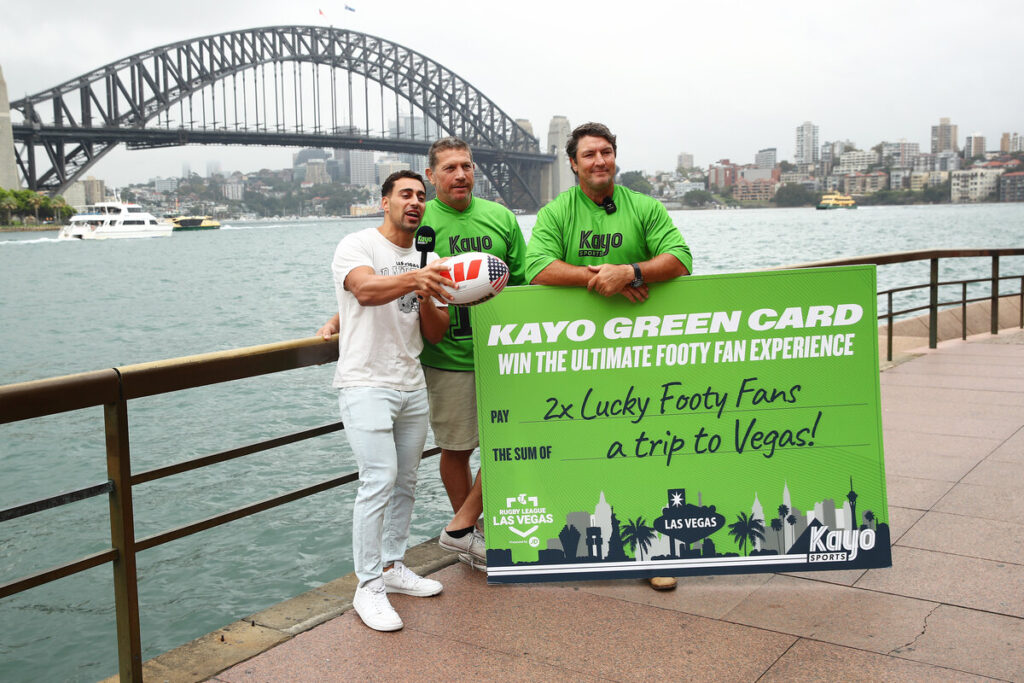 Fox League larrikins hit the streets to launch 'Kayo Green Card' campaign