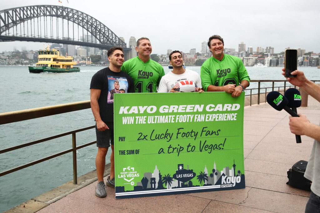 Fox League larrikins hit the streets to launch 'Kayo Green Card' campaign
