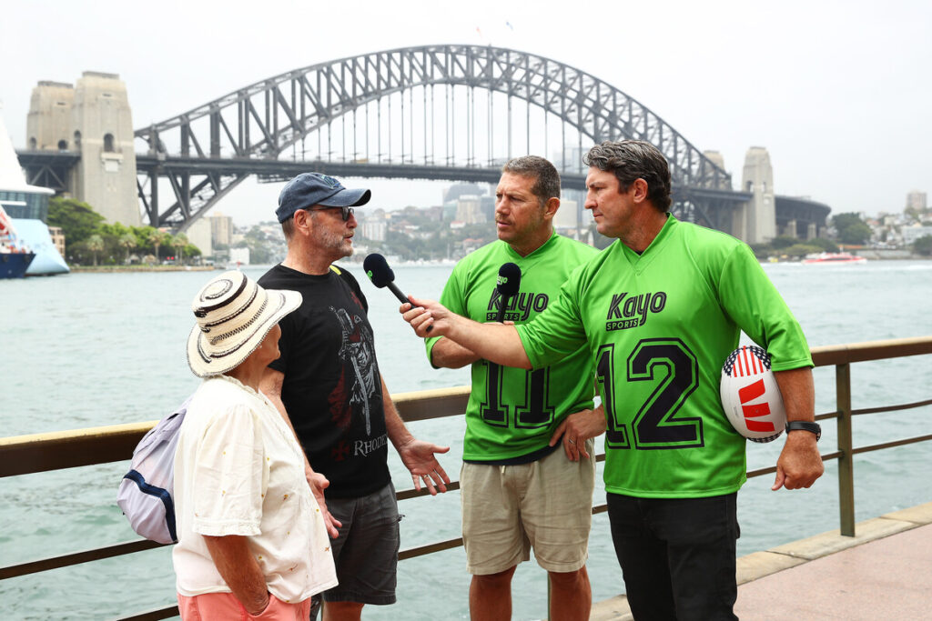 Fox League larrikins hit the streets to launch 'Kayo Green Card' campaign