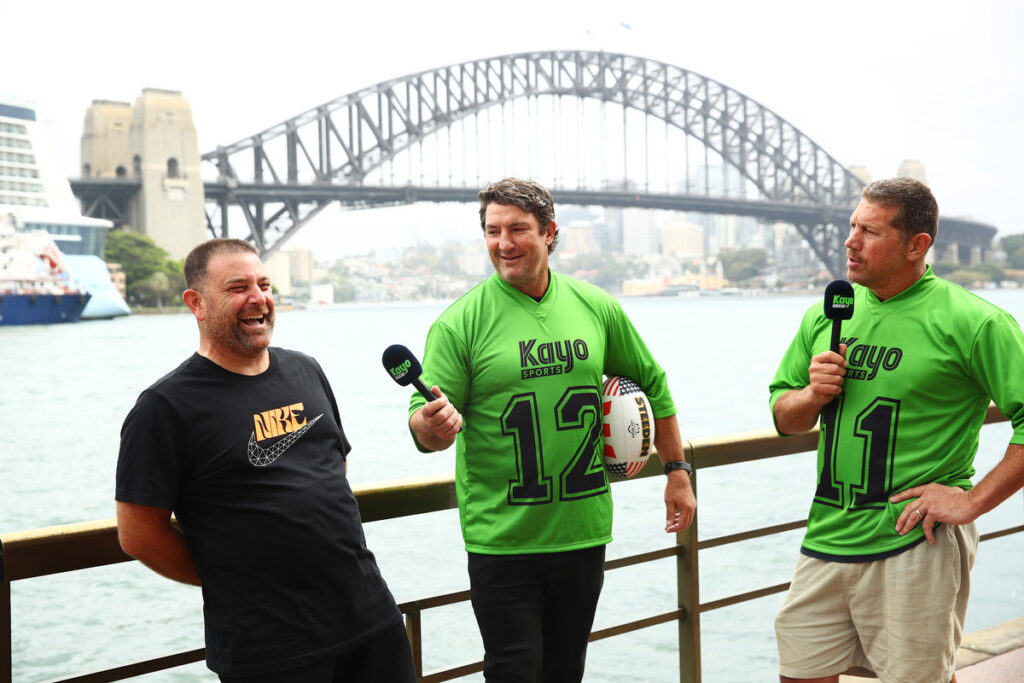 Fox League larrikins hit the streets to launch 'Kayo Green Card' campaign