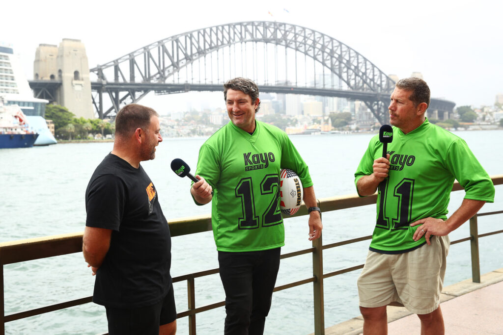 Fox League larrikins hit the streets to launch 'Kayo Green Card' campaign