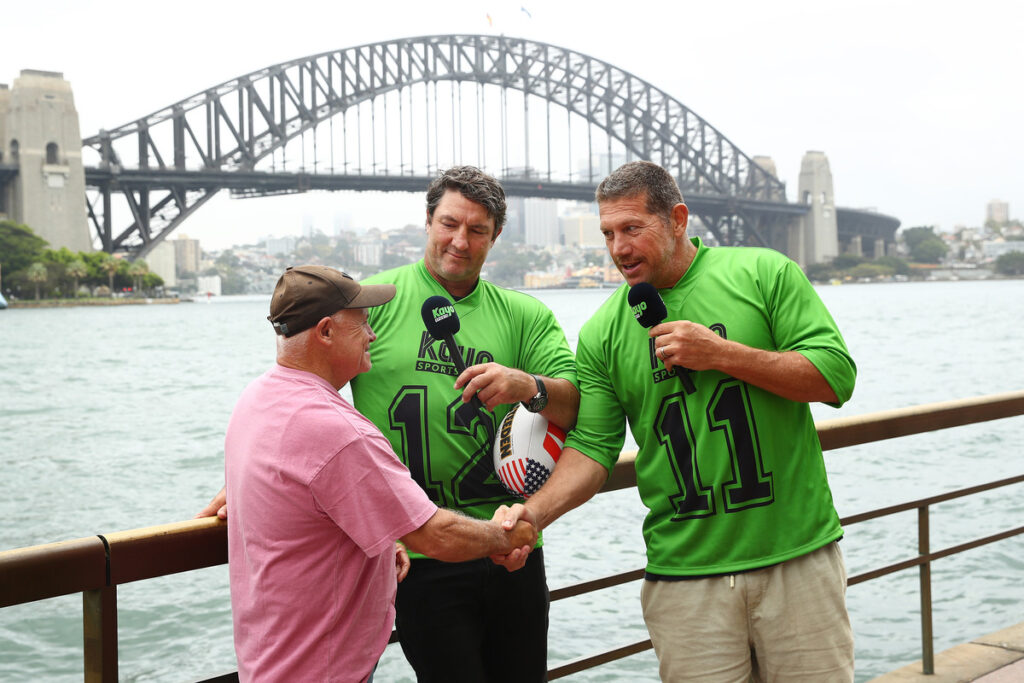Fox League larrikins hit the streets to launch 'Kayo Green Card' campaign