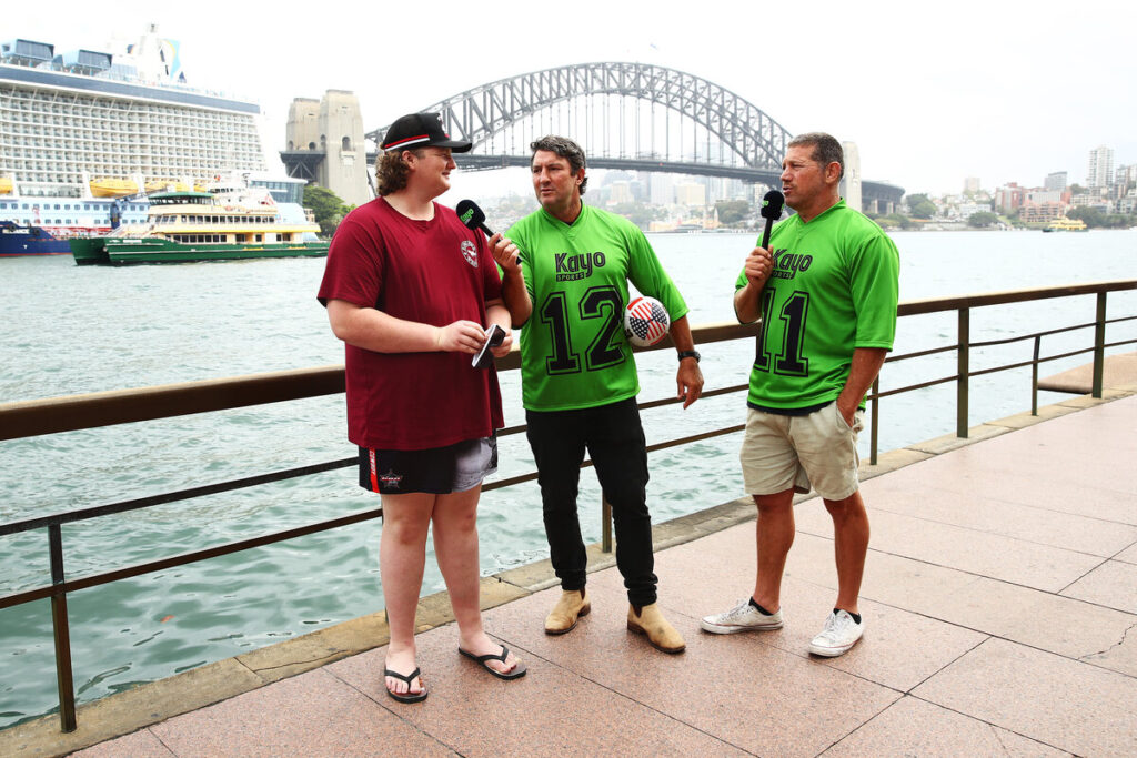 Fox League larrikins hit the streets to launch 'Kayo Green Card' campaign