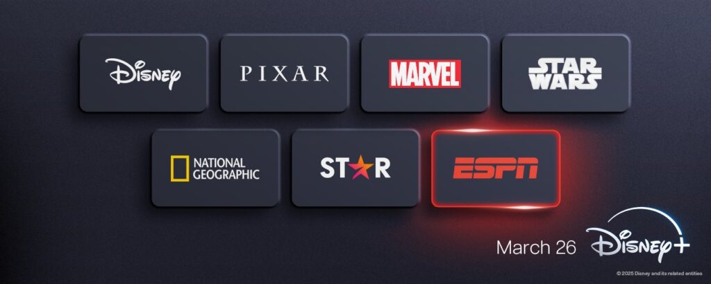 April 2025 on Disney+