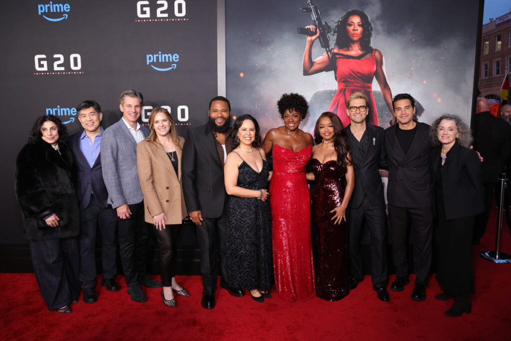 Viola Davis arrives at the world premiere of G20 on Prime Video