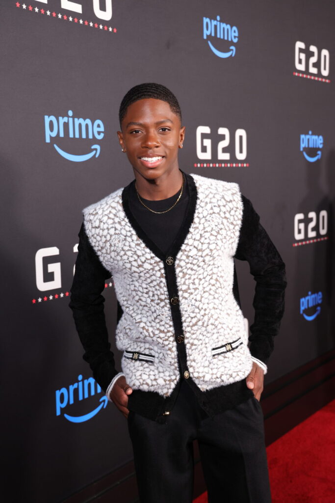 Viola Davis arrives at the world premiere of G20 on Prime Video