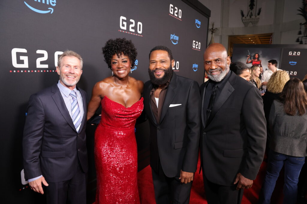 Viola Davis arrives at the world premiere of G20 on Prime Video