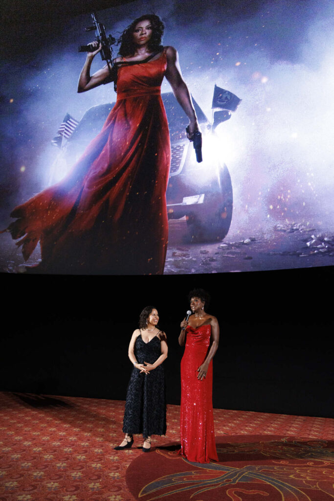 Viola Davis arrives at the world premiere of G20 on Prime Video