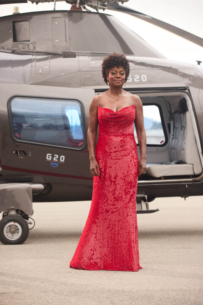 Viola Davis arrives at the world premiere of G20 on Prime Video